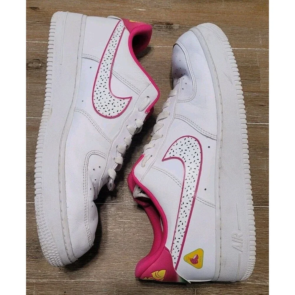 Size 12 - Nike Air Force 1 '07 LX Dragon Fruit Women's Shoes Pink White